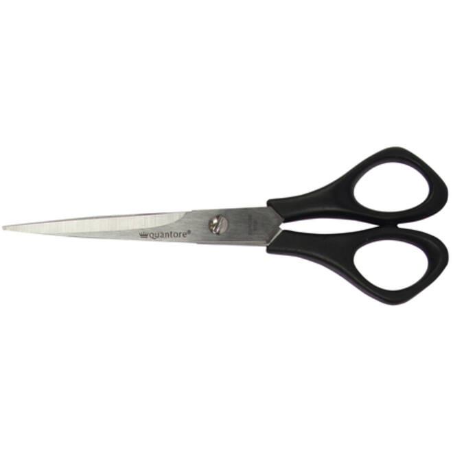 Schaar Quantore 160mm + plastic handvat zwart
