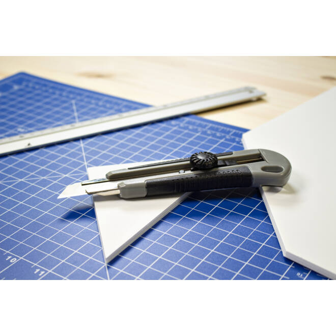 Snijmes Westcott professional 18mm met draaisluiting grijs/zwart