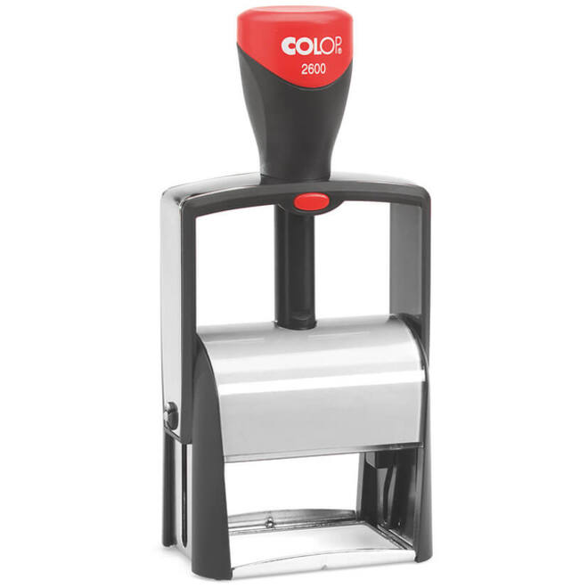 Tekststempel Colop 2600 personaliseerbaar 8regels 58x37mm