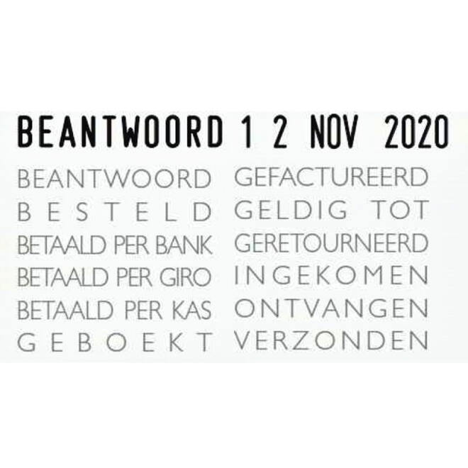 Woord-datumstempel Colop 04000 met 12 teksten