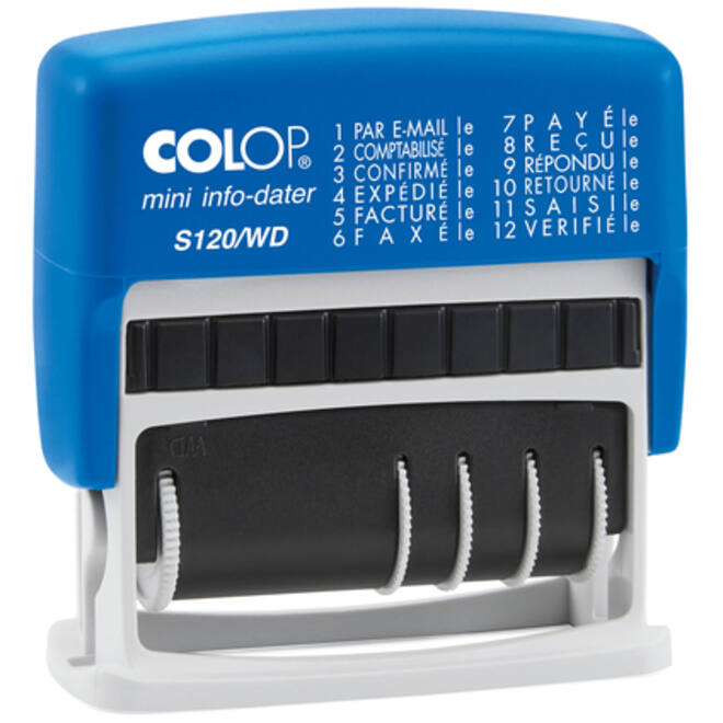 Woord-datumstempel Colop S120 mini-info dater 4mm frans