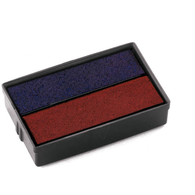Stempelkussen Colop 6E/10 rood blauw