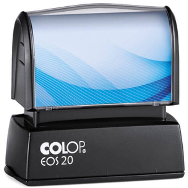Tekststempel Colop EOS 20 flashtechnologie met stempelplaat