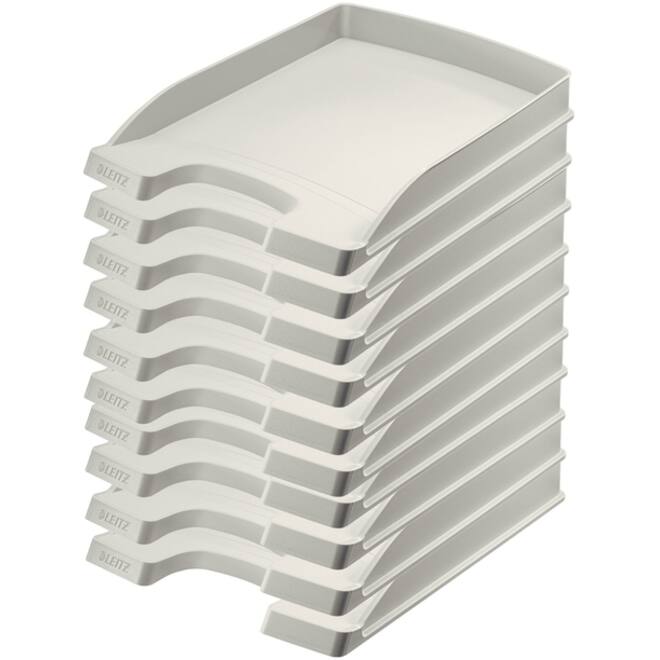 Brievenbak Leitz Plus Slim A4 grijs