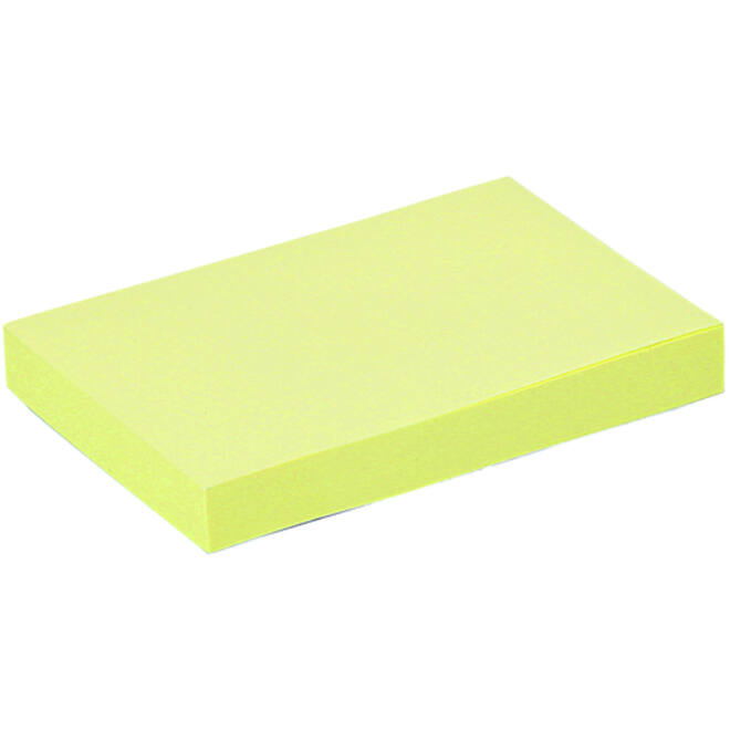 Memoblok Quantore 51x76mm geel