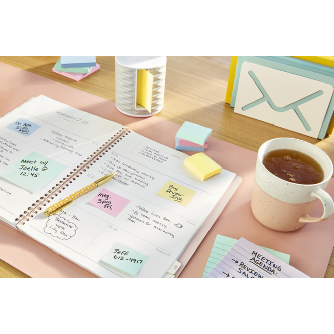 Memoblok Post-it Z-Note R330-1T 76x76mm recycled geel
