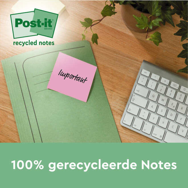 Memoblok Post-it 653-RPT 38x51mm rainbow pastel