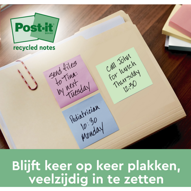 Memoblok Post-it 653-RPT 38x51mm rainbow pastel