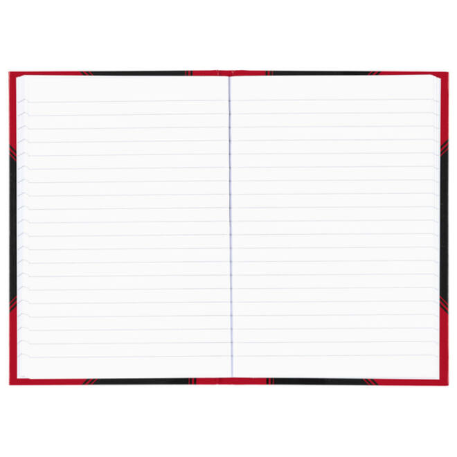 Notitieboek Bantex zwart/rood A5 lijn 70gr 96vel