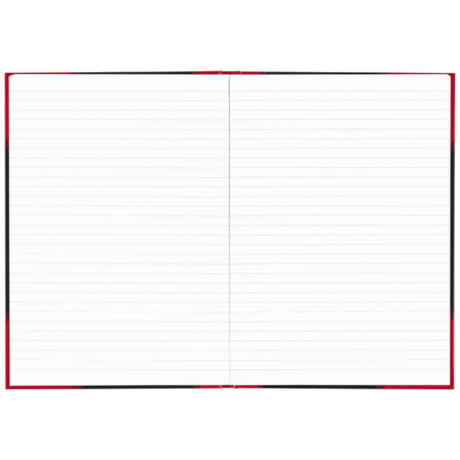 Notitieboek Bantex zwart/rood A4 lijn 70gr 96vel