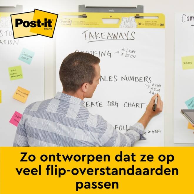 Meeting chart Post-it Super Sticky 563 50.8x58.4cm Wit