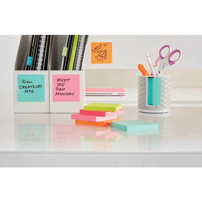 Memoblok Post-it 2028 76x76mm kubus pastel blauw