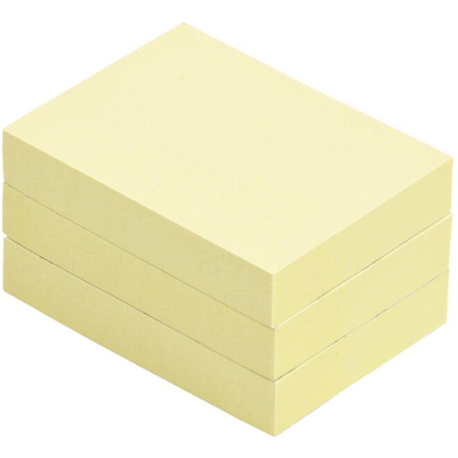 Memoblok Quantore 38x51mm geel