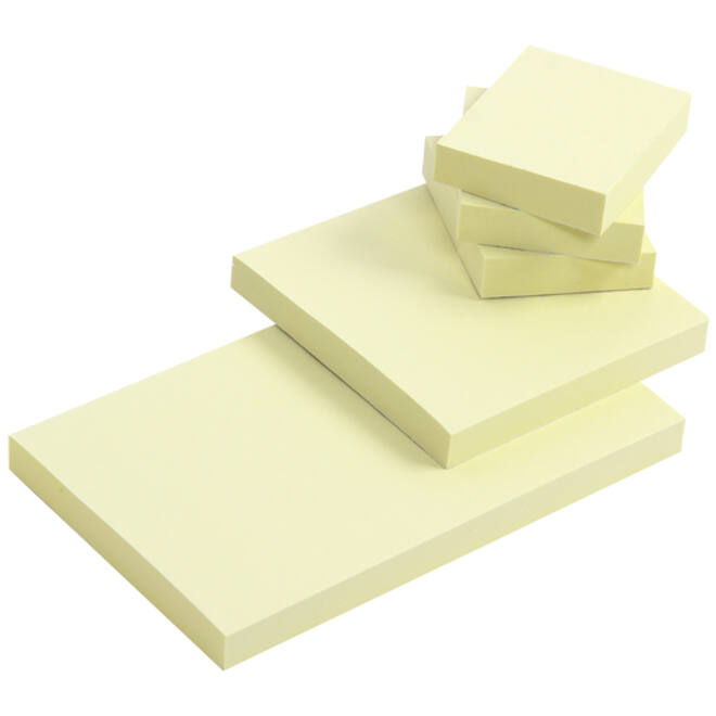 Memoblok Quantore 76x76mm geel