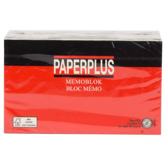 Memoblok Post-it Vormen 2007 70x70mm kubus hart roze