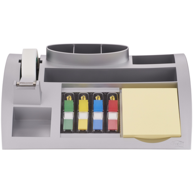 Bureau organiser Post-it C50 zilvergrijs incl inhoud