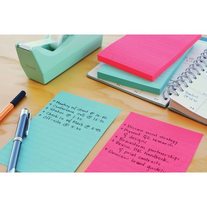 Memoblok Post-it 4690 Super Sticky 101x152mm Miami