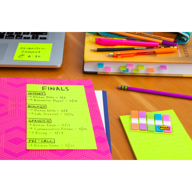 Memoblok Post-it 4690 Super Sticky 101x152mm Miami