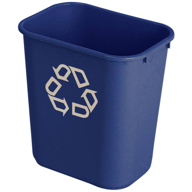 Papierbak Rubbermaid recycling medium 26L blauw