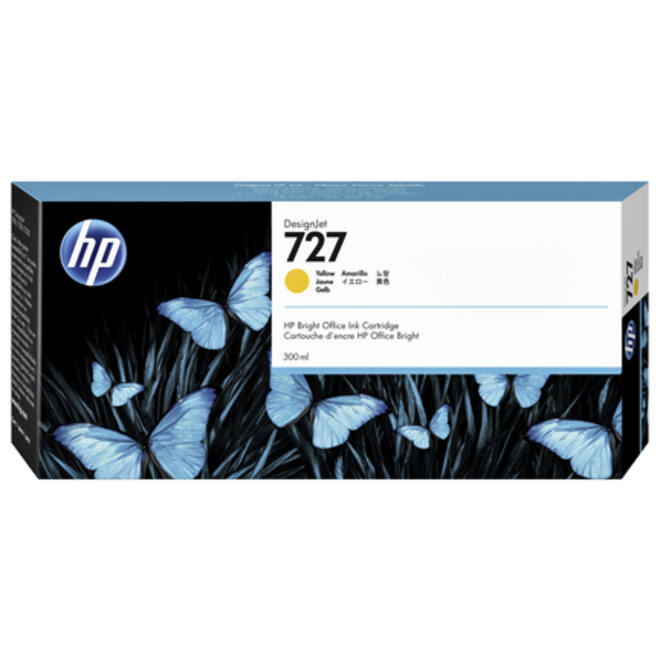 Inktcartridge HP F9J78A 727 geel