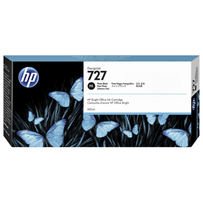 Inktcartridge HP F9J79A 727 foto zwart