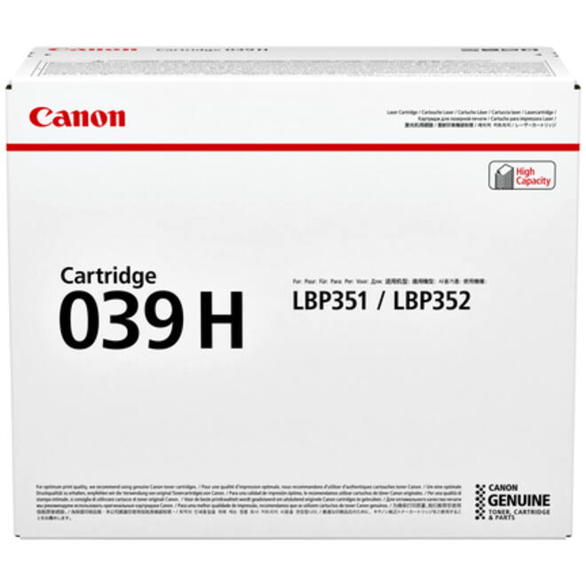 Tonercartridge Canon 039H zwart