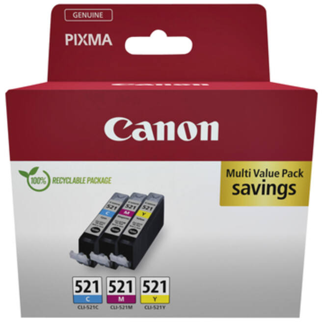 Inktcartridge Canon CLI-521 3 kleuren