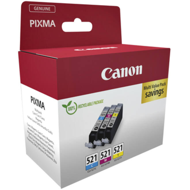 Inktcartridge Canon CLI-521 3 kleuren
