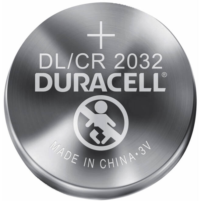Batterij Duracell knoopcel 2xCR2032 lithium Ø20mm 3V-180mAh
