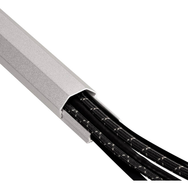 Kabelkanaal Hama hoekig 110/3,3/1,7 cm aluminium zilver