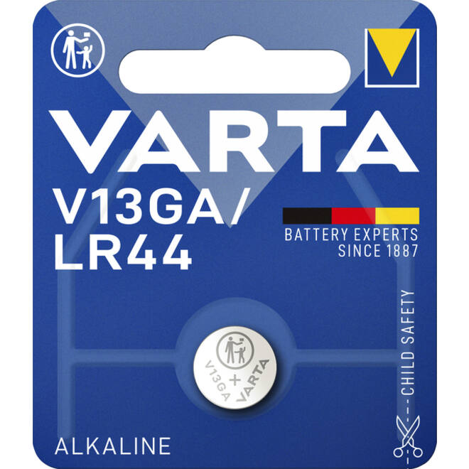 Batterij Varta knoopcel V13GA lithium blister à 1stuk