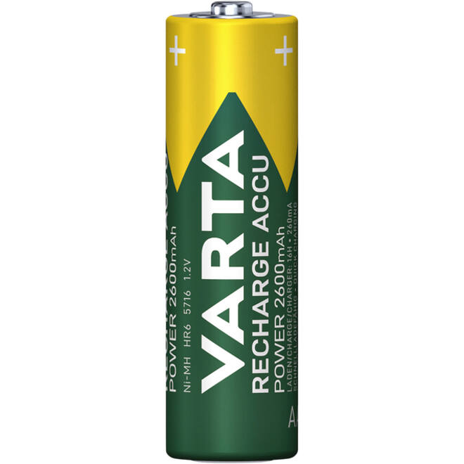 Batterij oplaadbaar Varta 2xAA 2600mAh ready2use