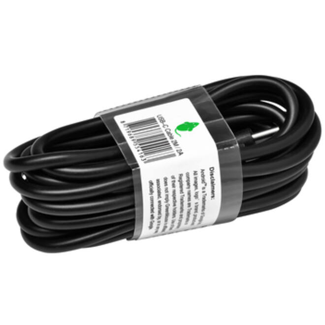 Kabel Green Mouse USB C-A 2.0 2 meter zwart