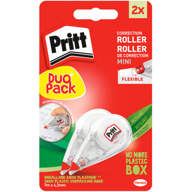 Correctieroller Pritt mini flex 4.2mmx7m blister à 2 stuks