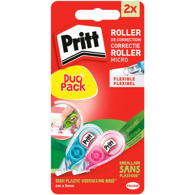 Correctieroller Pritt 5mmx6m micro flex blister 2e halve prijs