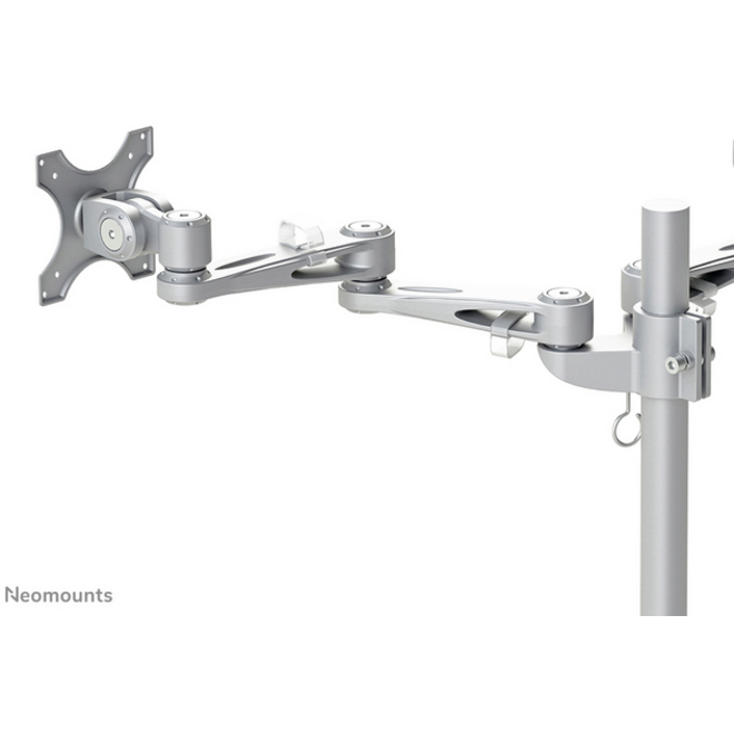 Monitorarm Neomounts D935DG 2x10-27" doorvoer zilvergrijs