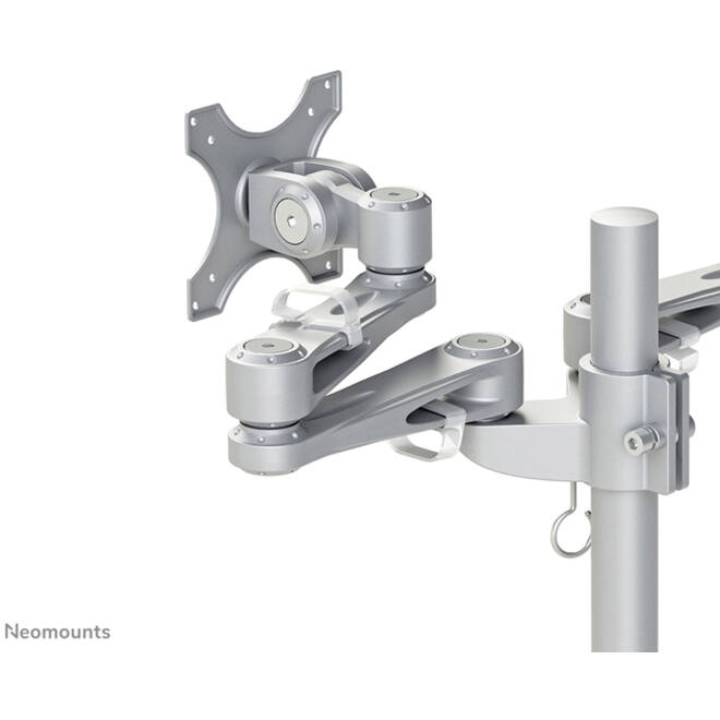 Monitorarm Neomounts D935DG 2x10-27" doorvoer zilvergrijs