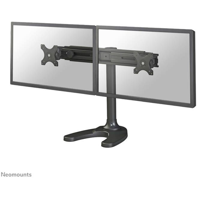 Monitorarm Neomounts D700DD 2x19-30" op voet zwart