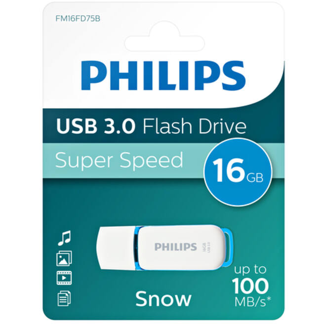 USB-stick 3.0 Philips Snow Edition Ocean Blue 16GB