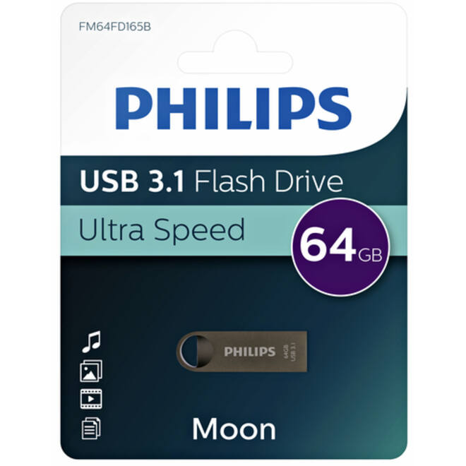 USB-stick 3.1 Philips Moon Space Grey 64GB