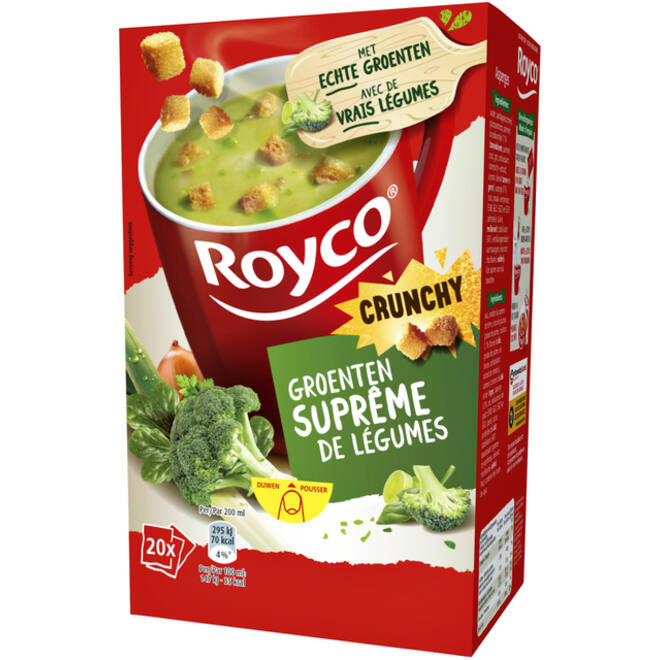 Soep Royco groenten surpreme met croutons 20 zakjes