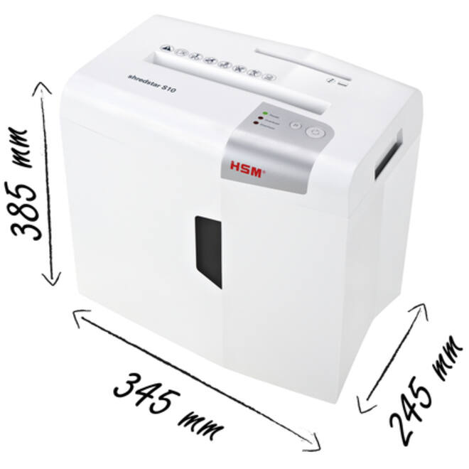Papiervernietiger HSM Shredstar S10 stroken 6mm