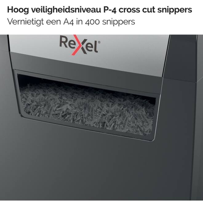 Papiervernietiger Rexel Momentum X406 snippers 4x28mm