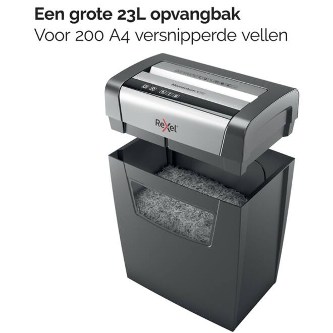 Papiervernietiger Rexel Momentum X312 snippers 5x42mm