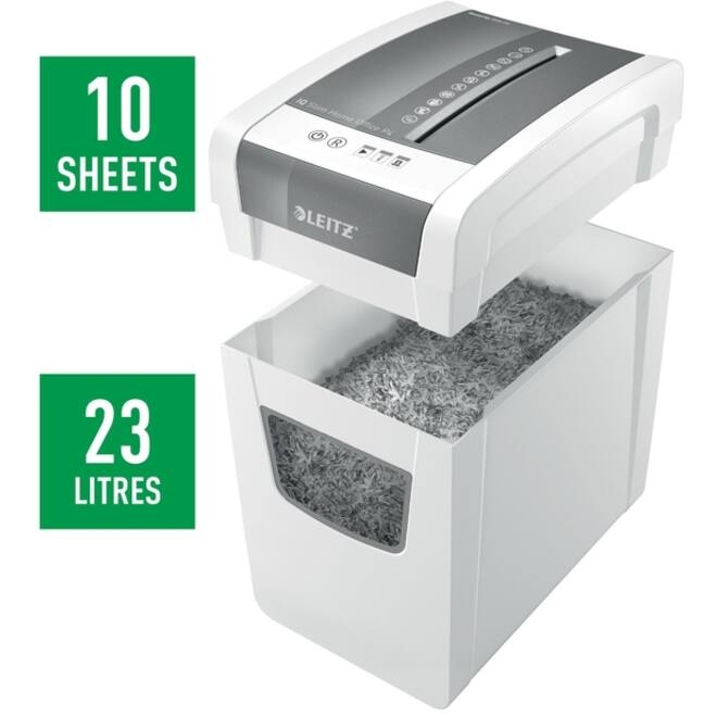 Papiervernietiger Leitz IQ Slim Home Office P4 snippers 4x28mm