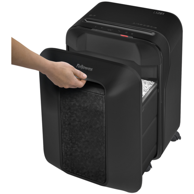 Papiervernietiger Fellowes Powershred LX201 snippers 2x12mm zwart