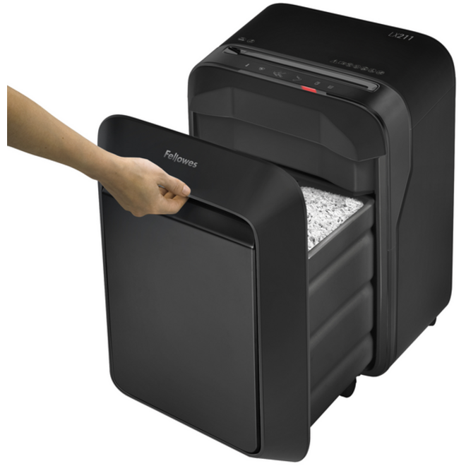 Papiervernietiger Fellowes Powershred LX211 snippers 2x12mm zwart