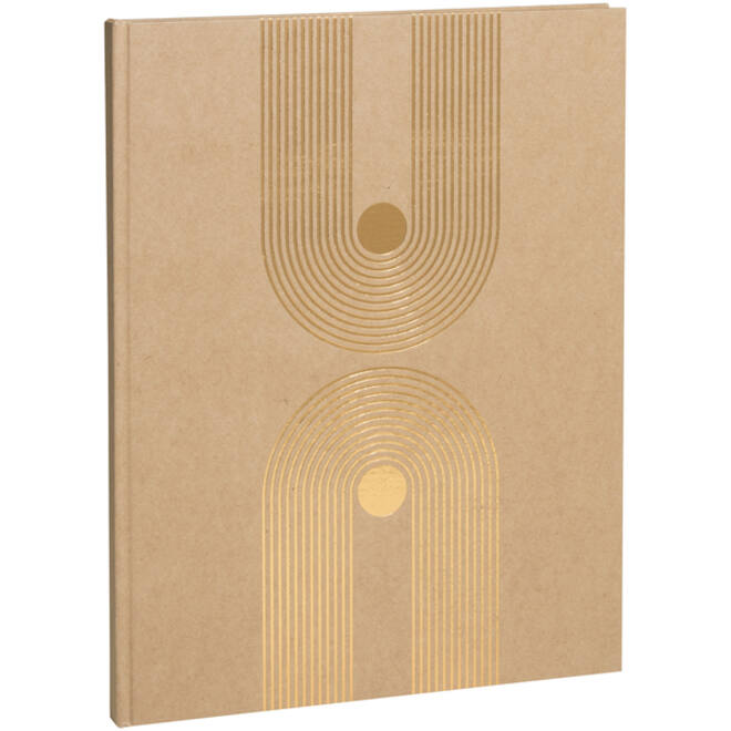 Gastenboek Exacompta Graphik 270x220mm blanco kraft