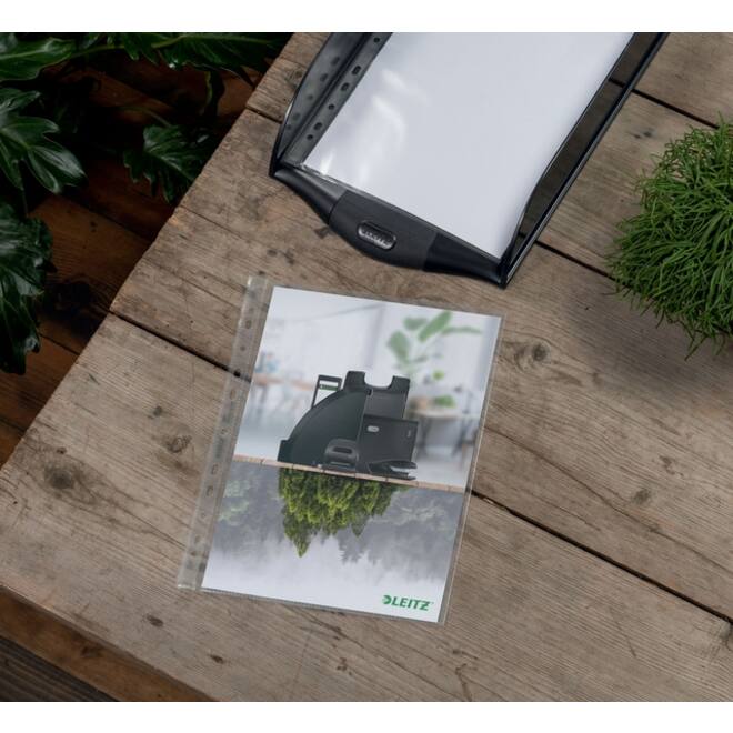 Showtas Leitz Recycle A4 11-gaats PP 0.10mm transparant 25 stuks