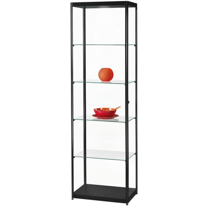 Vitrinekast SDB mpc-600 led zwart 600x400x2000mm